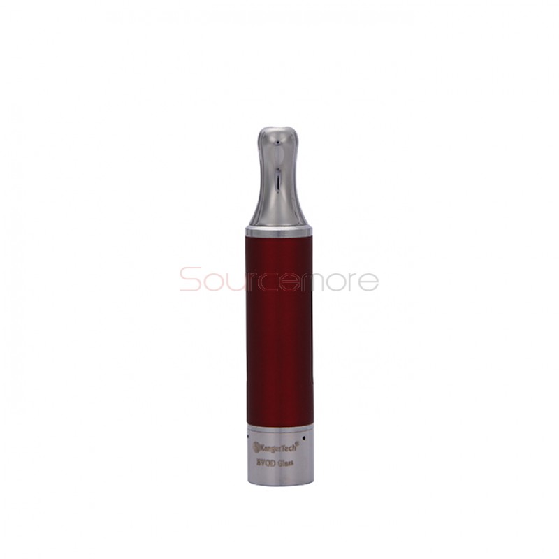 Kangertech EVOD Glass Clearomizer Bottom Dual Coil Clearomizer 1.5ml-Red