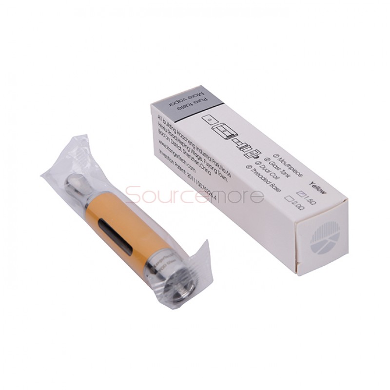 Kangertech EVOD Glass Clearomizer Bottom Dual Coil Clearomizer 1.5ml-Yellow