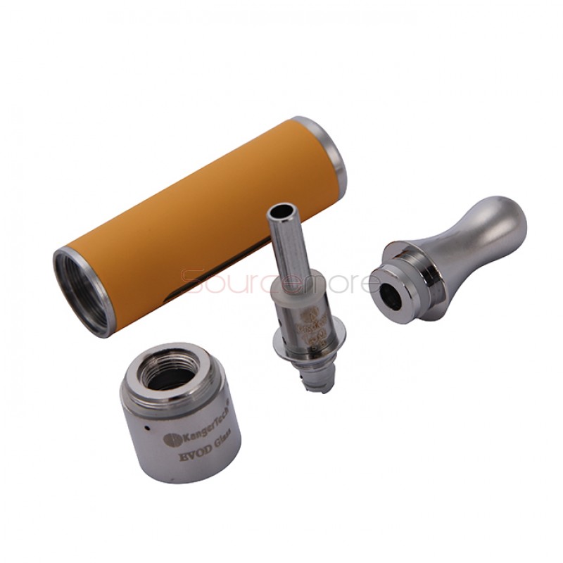 Kangertech EVOD Glass Clearomizer Bottom Dual Coil Clearomizer 1.5ml-Yellow