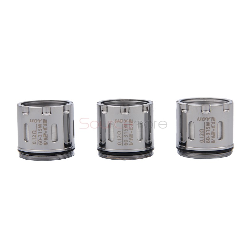 IJOY Maxo V12 Replacement Coil V12-C12 Coil Head 3pcs- 0.1ohm