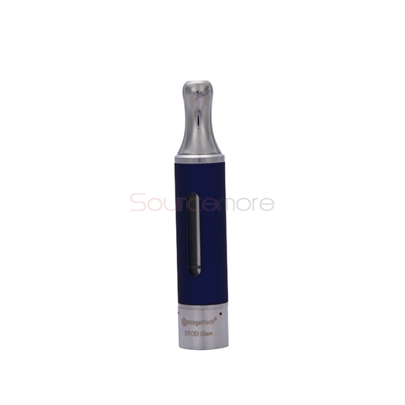 Kangertech EVOD Glass Clearomizer Bottom Dual Coil Clearomizer 1.5ml-Blue