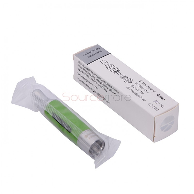 Kangertech EVOD Glass Clearomizer Bottom Dual Coil Clearomizer 1.5ml-Green