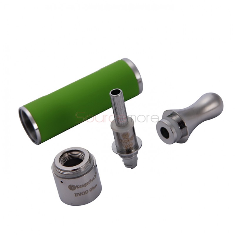 Kangertech EVOD Glass Clearomizer Bottom Dual Coil Clearomizer 1.5ml-Green