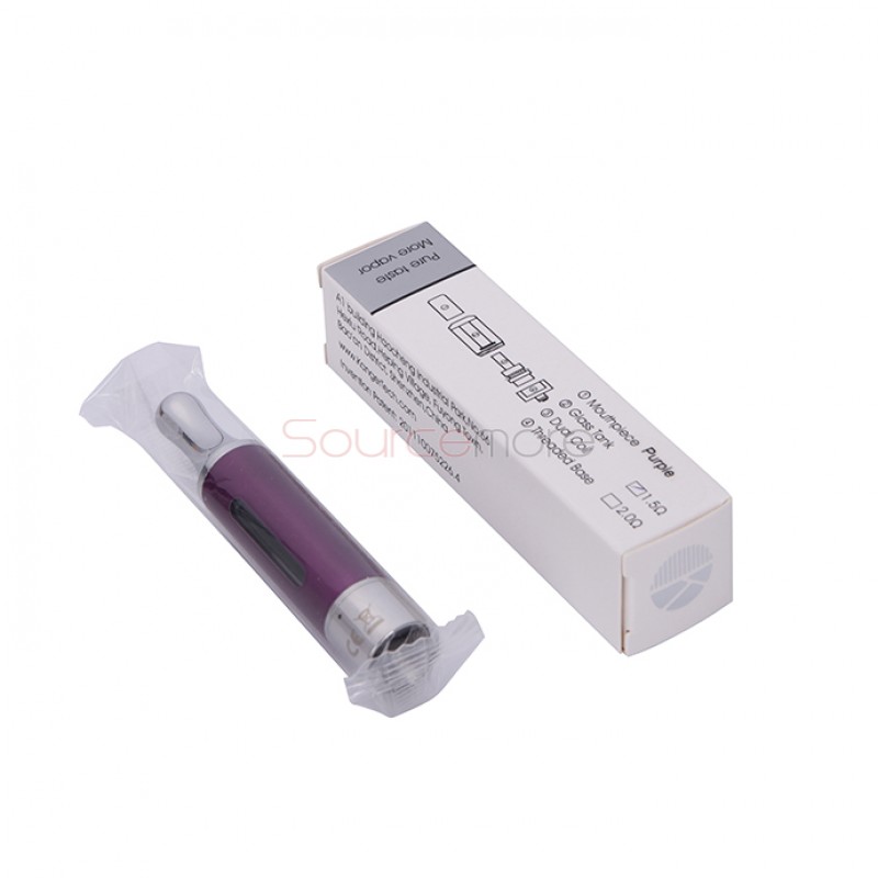 Kangertech EVOD Glass Clearomizer Bottom Dual Coil Clearomizer 1.5ml-Purple
