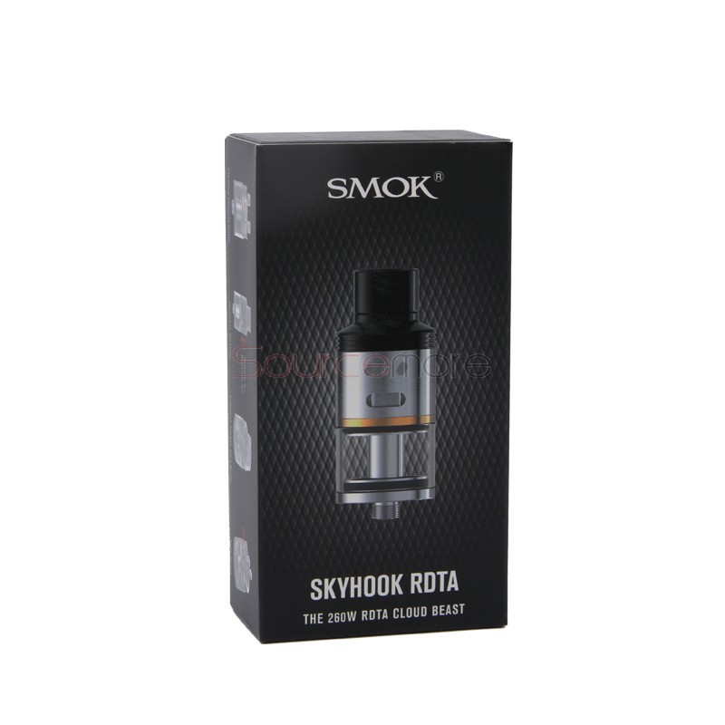 Smok Skyhook RDTA Side-filling Tank Support Single or Dual Coil Deck with 5ml Capacity and 24.5mm Diameter- Stainless steel