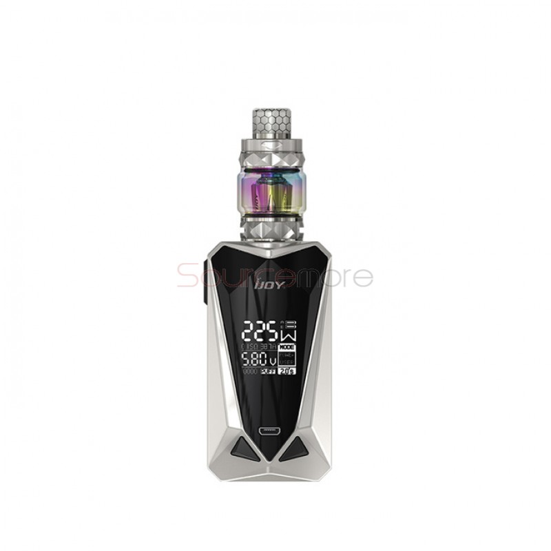 IJOY Diamond Mini Starter Kit Powed by Dual 18650 Batteries - Mirror White