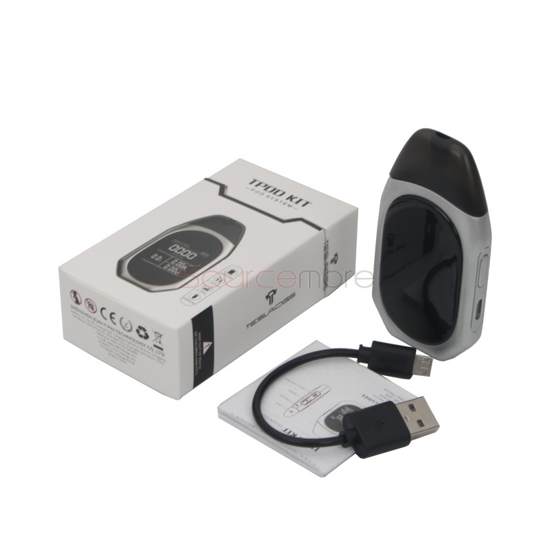 Tesla Tpod Pod Vape Kit with 2ml Capacity - Silver