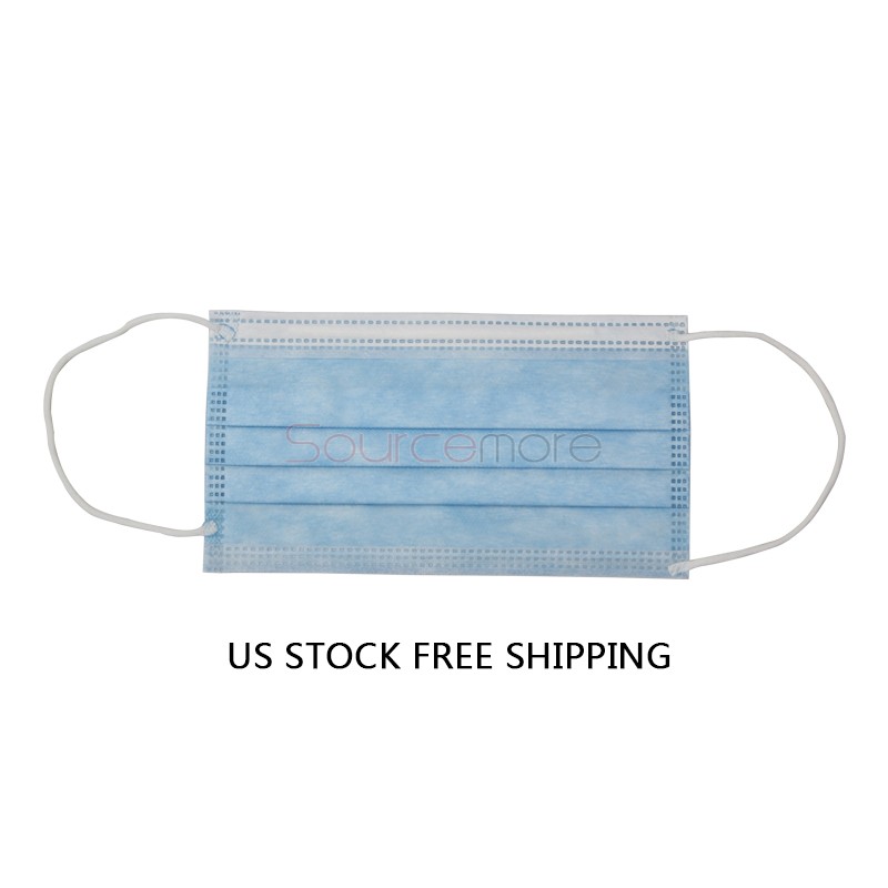 3 Ply Disposable Medical Face Mask 50pcs US Free UPS Shipping
