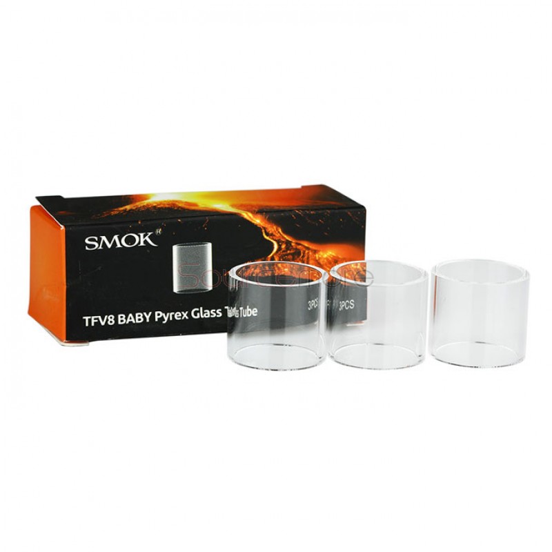 SMOK TFV8  Baby Replacement Pyrex Glass Tube 3pcs