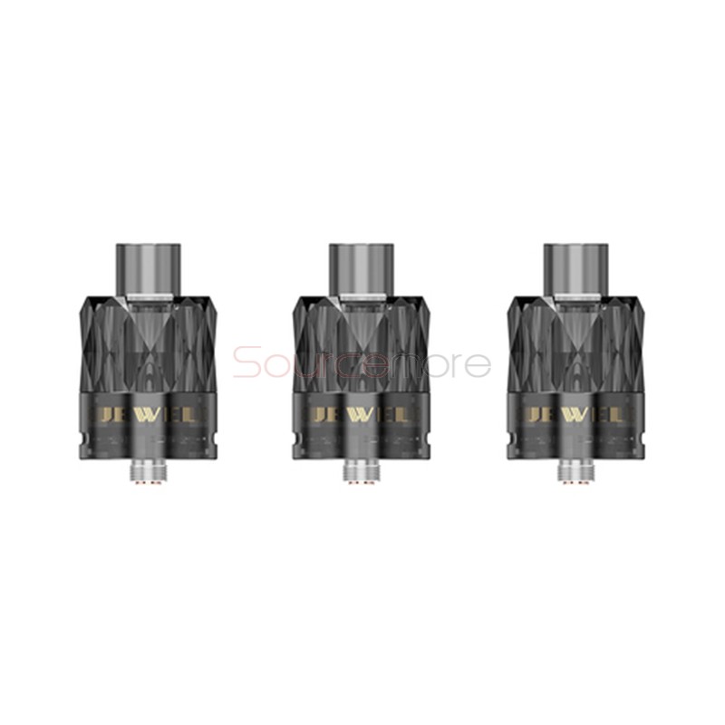 Augvape Jewel Disposable Mesh Subohm Tank 3pcs - Black