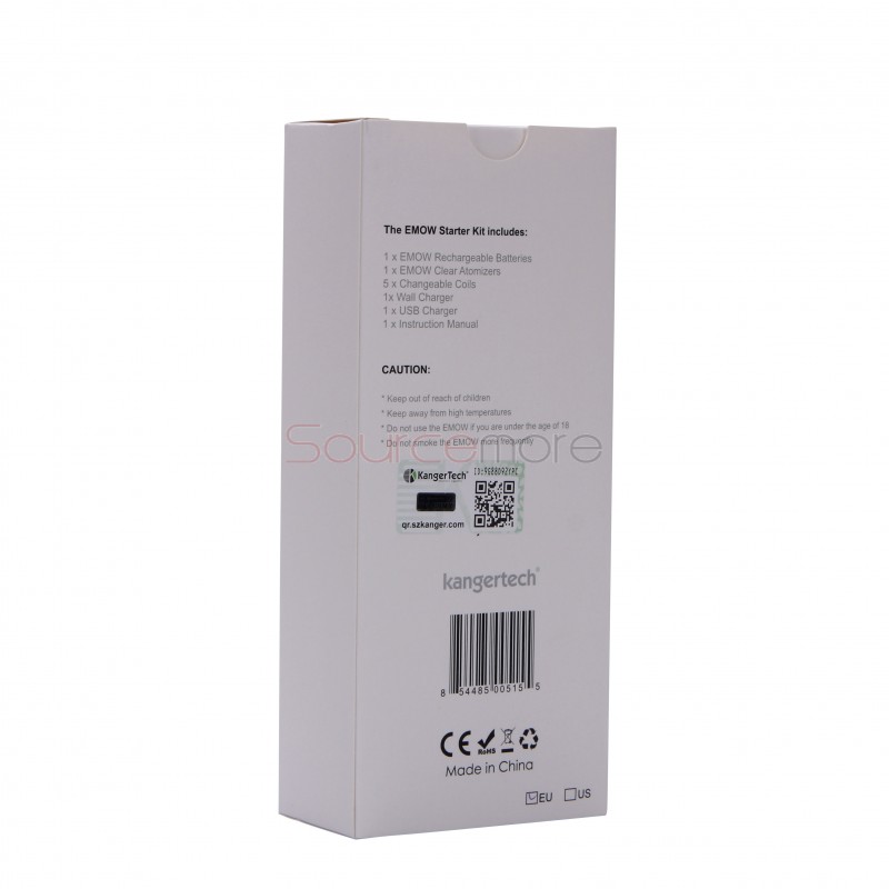 Kanger EMOW Starter Kit 1300mah Battery 1.8ml with US Plug -Blue