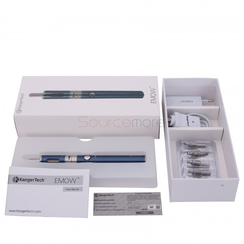 Kanger EMOW Starter Kit 1300mah Battery 1.8ml with US Plug -Blue