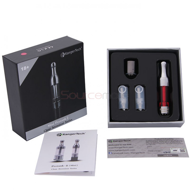Kanger Mini Protank 2 Atomizer Simple Packing-Red