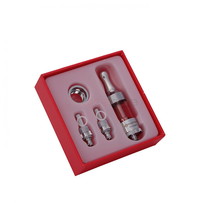 Kanger Protank 3 Atomizer Kit with 2 Replaceable Coils 2.5ml Capacity-Red