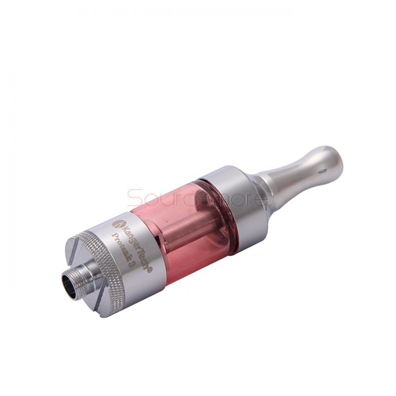 Kanger Protank 3 Atomizer Kit with 2 Replaceable Coils 2.5ml Capacity-Red