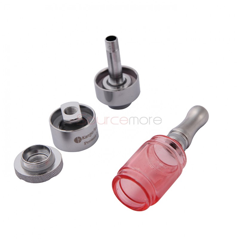 Kanger Protank 3 Atomizer Kit with 2 Replaceable Coils 2.5ml Capacity-Red