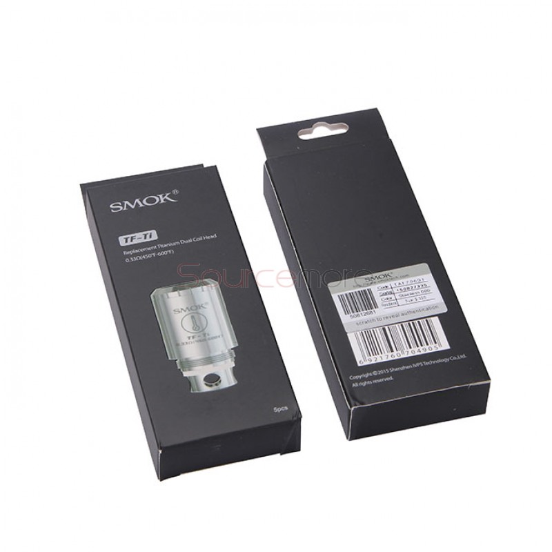 SMOK TF-Ti Titanum Core Temperature Control Replacement Coil 0.33ohm for TFV4 Tank 5pcs 