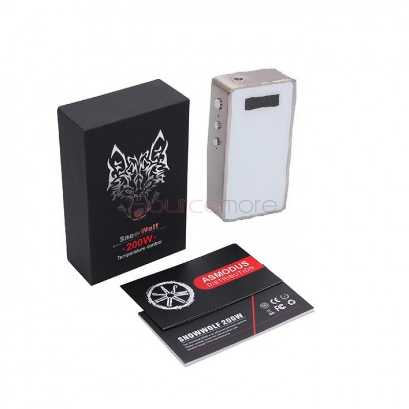 Sigelei Snow Wolf VV/VW 200W Box Mod with Temperature Control- White