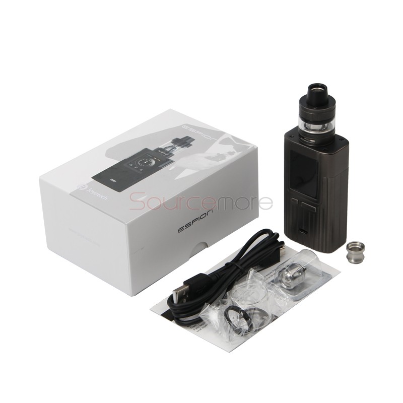 Joyetech ESPION with ProCore X Kit 200W ESPION Box Mod and 2.0ml/4.5ml ProCore X Atomizer-Gunmetal