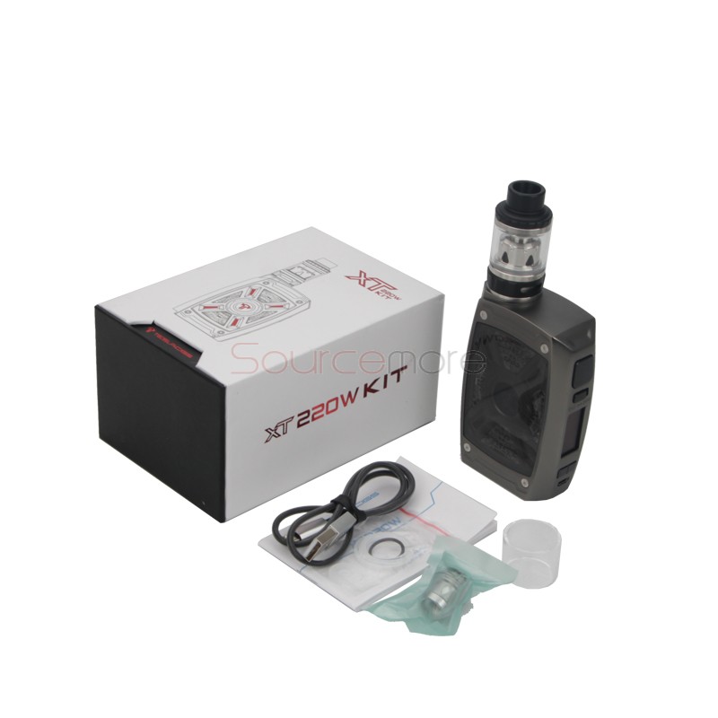 Tesla XT 220W Kit with Tallica Mini Tank - Silver
