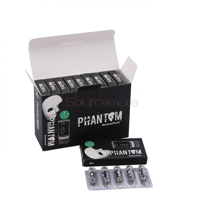 Horizon Replacement Coil Heads for Phantom Micro Sub Ohm Tank 0.2ohm Botom Turbine Dual Coil 5pcs