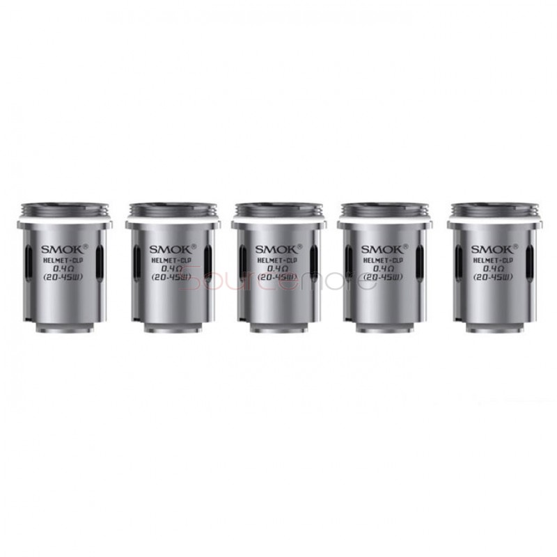 Smok Helmet-CLP Fused Clapton Dual Core Replacement Coil Head for Helmet Tank 5pcs- 0.4ohm