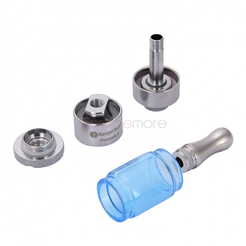 Kanger Protank 3 Atomizer Kit with 2 Replaceable Coils 2.5ml Capacity-Blue