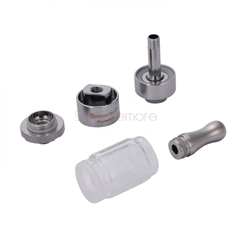 Kanger Protank 3 Atomizer Kit with 2 Replaceable Coils 2.5ml Capacity-Clear