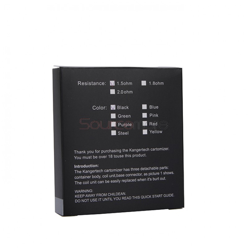 5pcs Kangertech T3'D Atomizer Multicolor-Black
