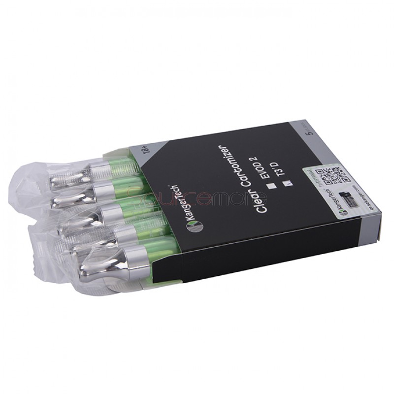 5pcs Kangertech T3'D Atomizer Multicolor -Green