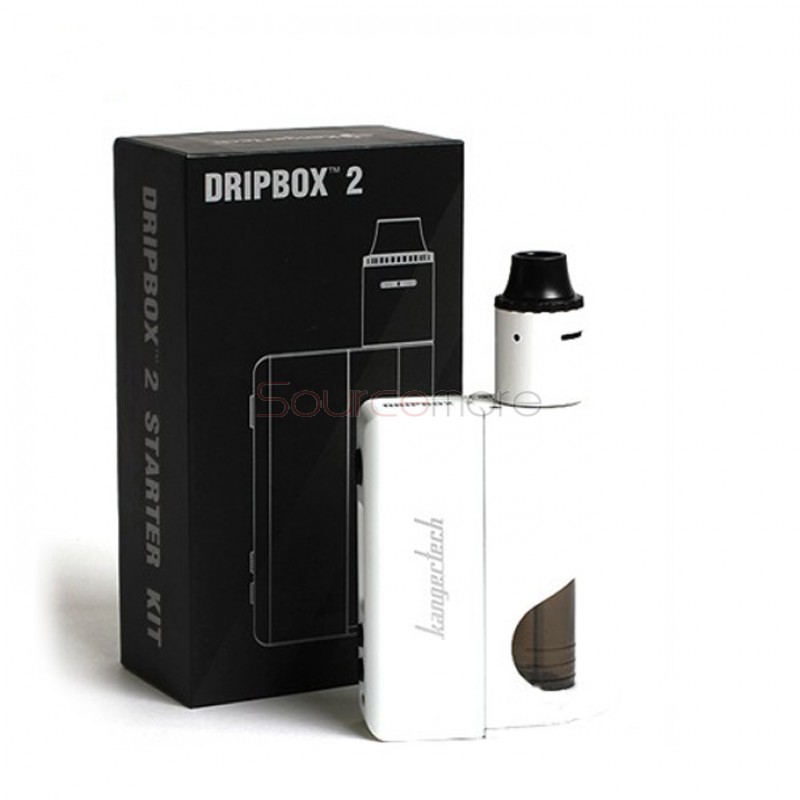 Kanger Dripbox 2 TC 80W Kit Support Ni/Ti/SS Replaceable for Single 18650 Battery- White