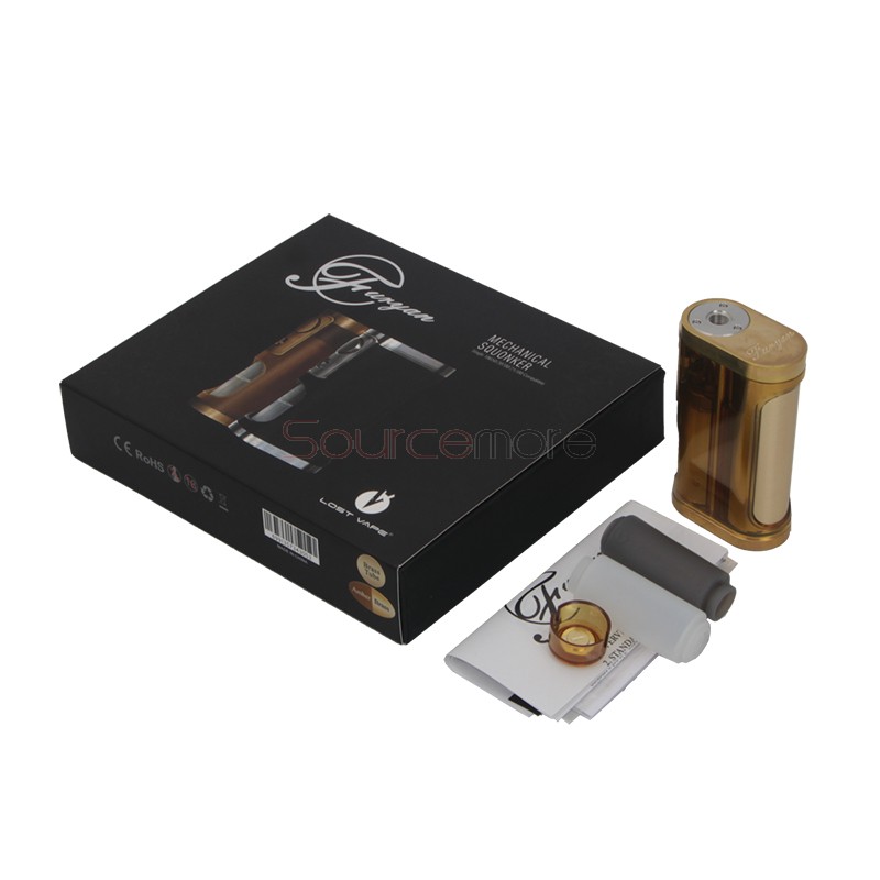 Lost Vape Furyan Mech Squonker Mod - Amber Brass