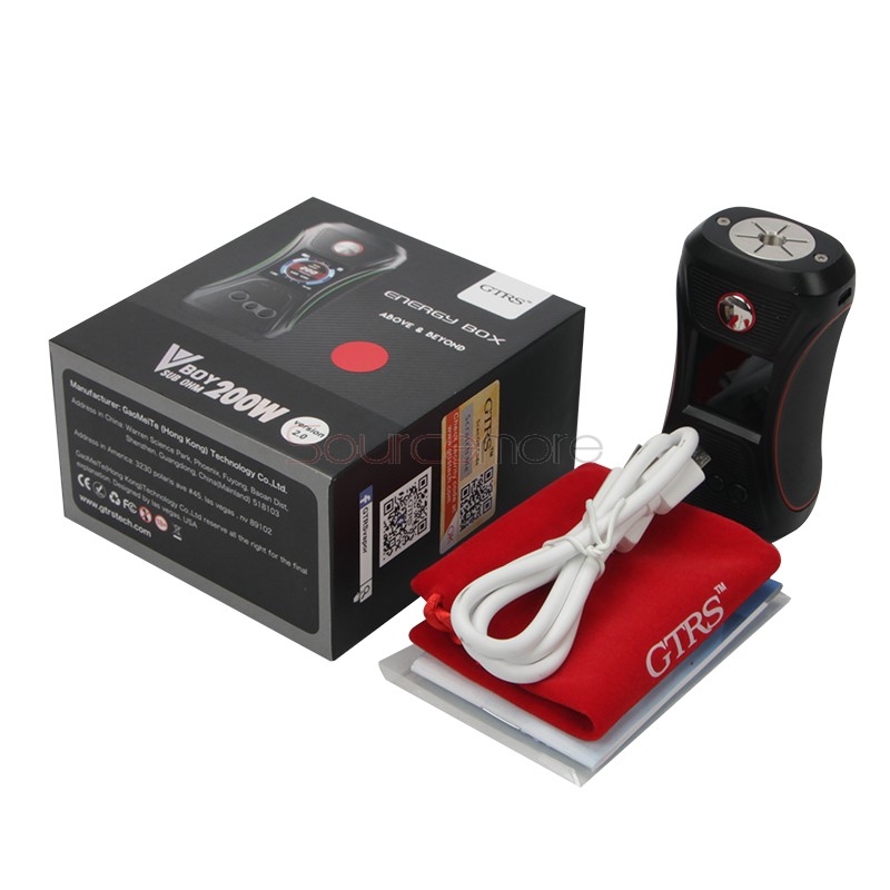 GTRS VBOY 200W Box Mod - Black & Red