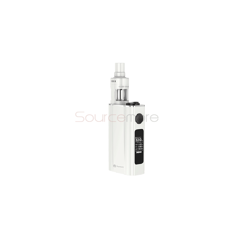 Joyetech eVic VTwo with CUBIS Pro Starter Kit 80W TC/VW RTC Display Mod and 4.0ml Liquid Atomizer-White