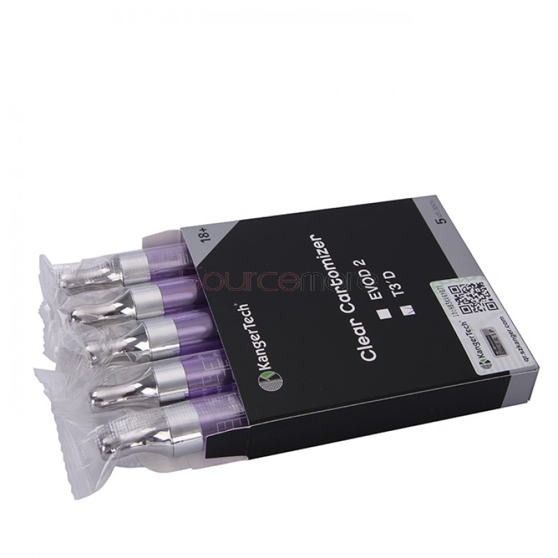 5pcs Kangertech T3'D Atomizer Multicolor-Purple
