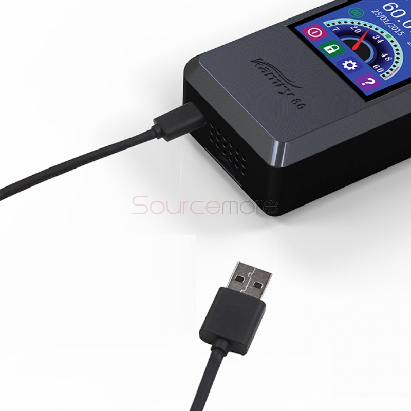 Kamry 60W APV Box Mod Variable Wattage 18650 Battery Smart Phone Shape Mod-Black