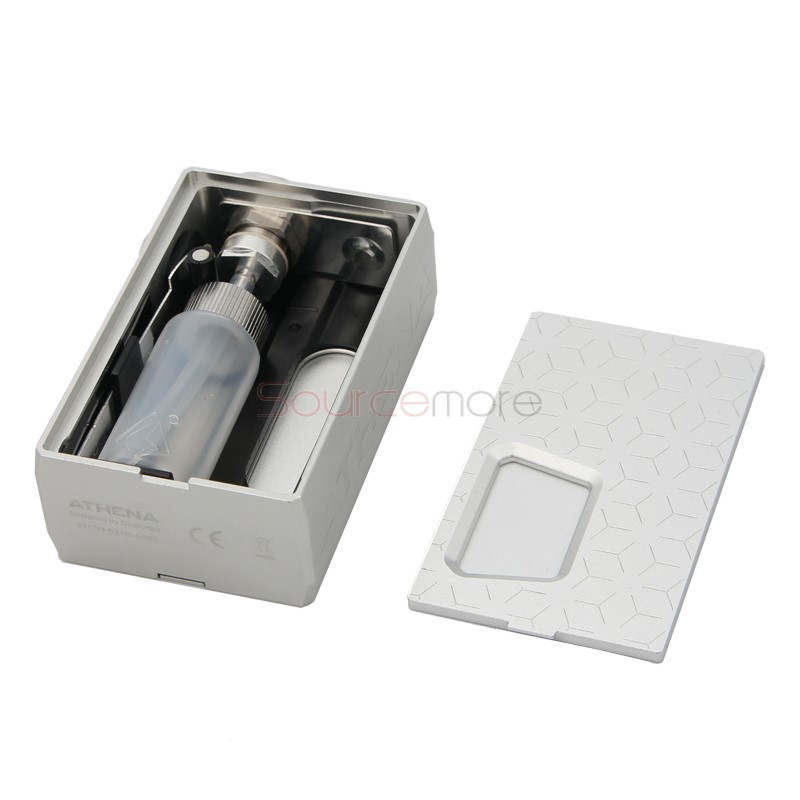 Geek Vape Athena Squonk Kit with Athena Mechanical Squonk Mod and Squonk RDA-Silver