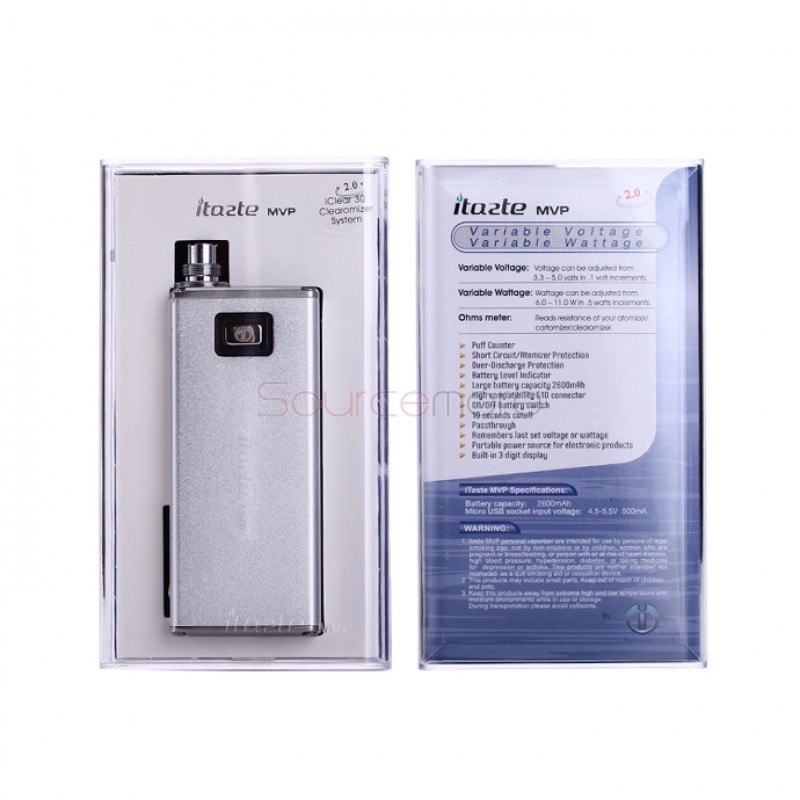 Innokin iTaste MVP 2.0 Box Mod with iClear 30 Atomizer Starter Kit - Black
