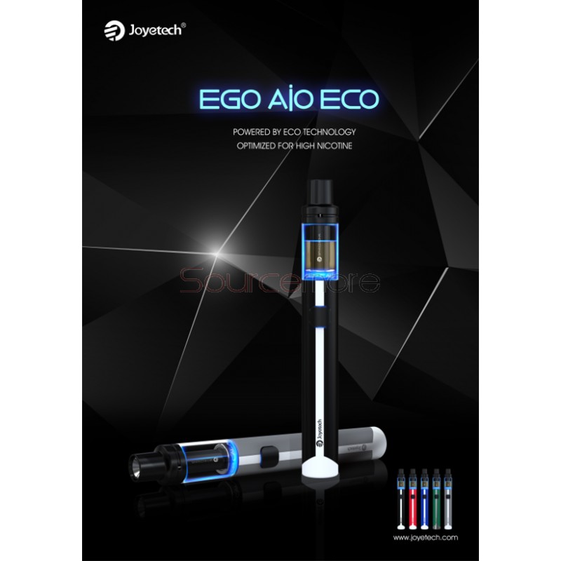 Joyetech eGo AIO ECO Kit with 650mah and 1.2ml Capacity-Red