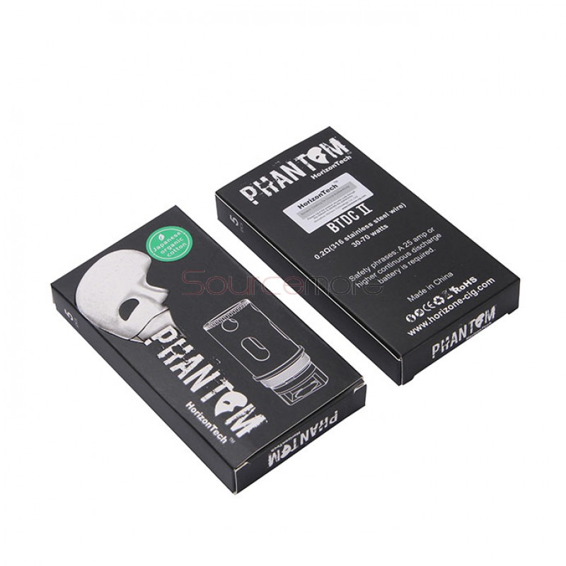 Horizon Replacement Coil Heads for Phantom Micro Sub Ohm Tank 0.2ohm Botom Turbine Dual Coil 5pcs