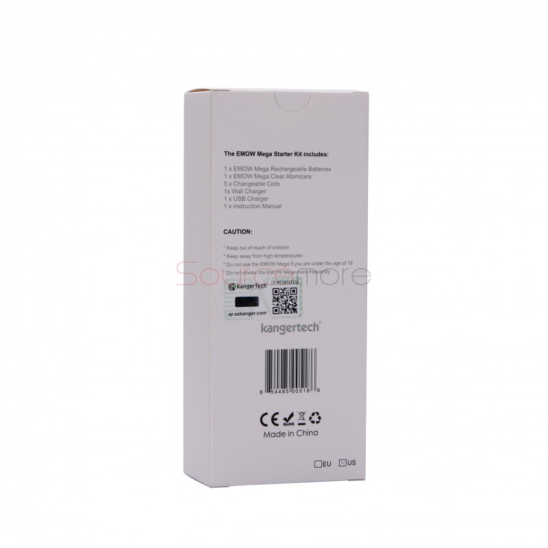 Kanger EMOW Mega Kit with EU Plug - Silver  