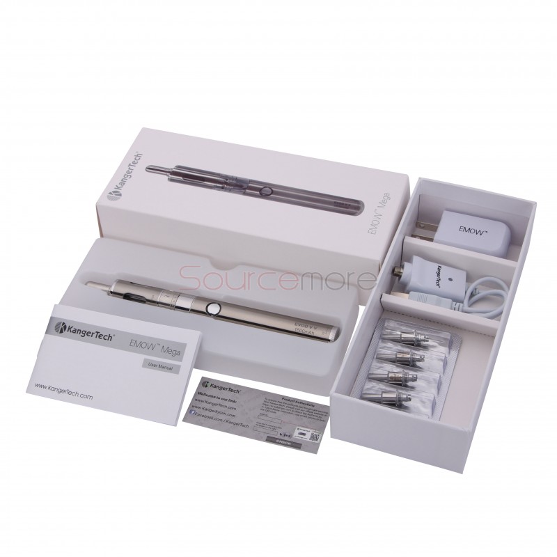 Kanger EMOW Mega Kit with EU Plug - Silver  