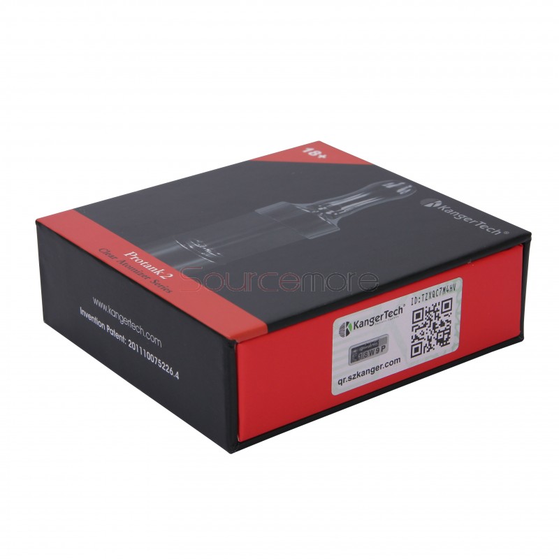 Kanger Protank 2 Clearomizer Kit 2.5ml with Replaceable Coils-Red