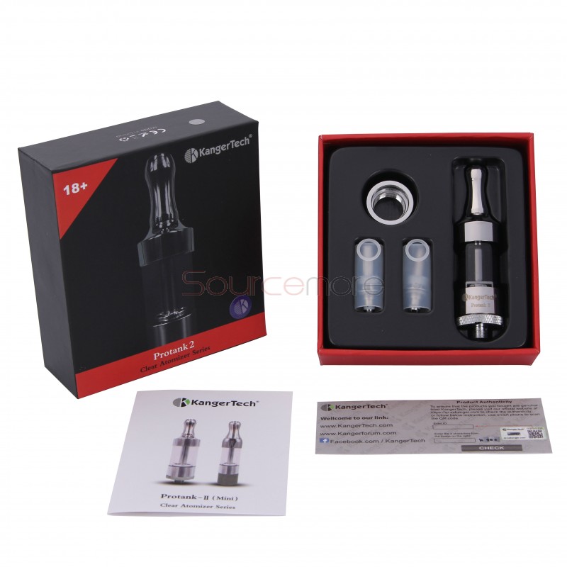 Kanger Protank 2 Clearomizer Kit 2.5ml with Replaceable Coils-Grey