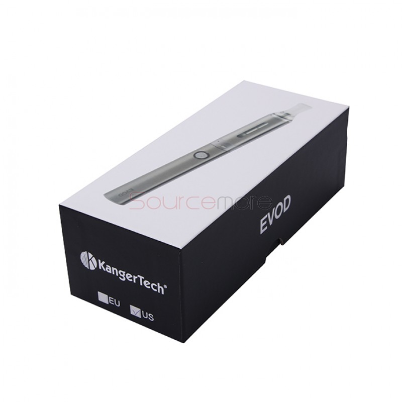Kanger EVOD Starter Kit with 1.8ml Atomizer and 650mah Battery - Silver EU Plug