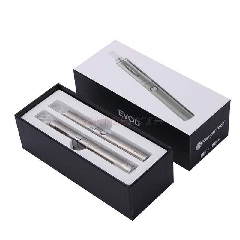 Kanger EVOD Starter Kit with 1.8ml Atomizer and 650mah Battery - Silver US Plug