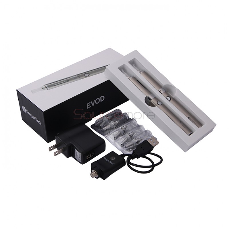 Kanger EVOD Starter Kit with 1.8ml Atomizer and 650mah Battery - Silver EU Plug