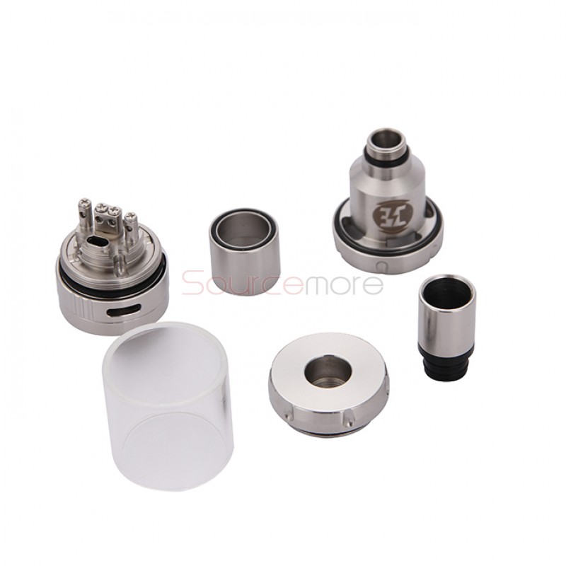 Billow V2 Nano 3.2ml Rebuildable Tank Atomizer by Ehpro & Eciggity-Silver