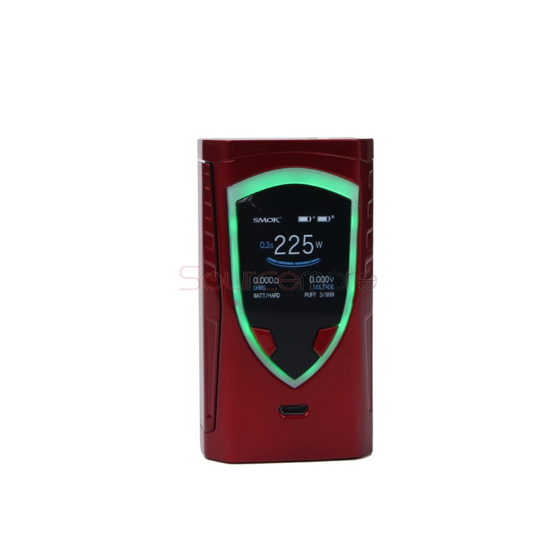 Smok ProColor 225W Kit ProColor 225W TC/VW Mod with 5ml TFV8 Big Baby Tank-Red