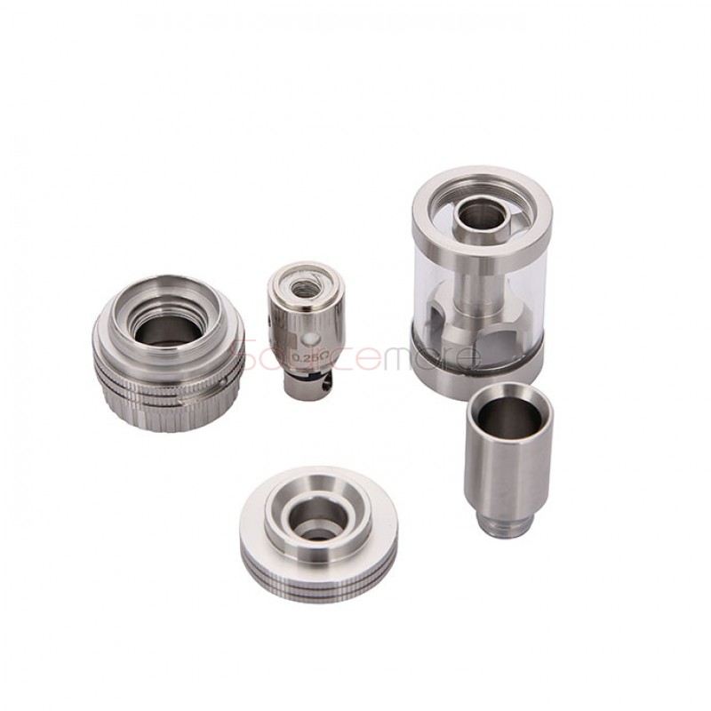 Uwell Crown 4ml Sub-Ohm Tank with 3 Coil Heads (0.25ohm,0.15ohm,0.5ohm)- Silver